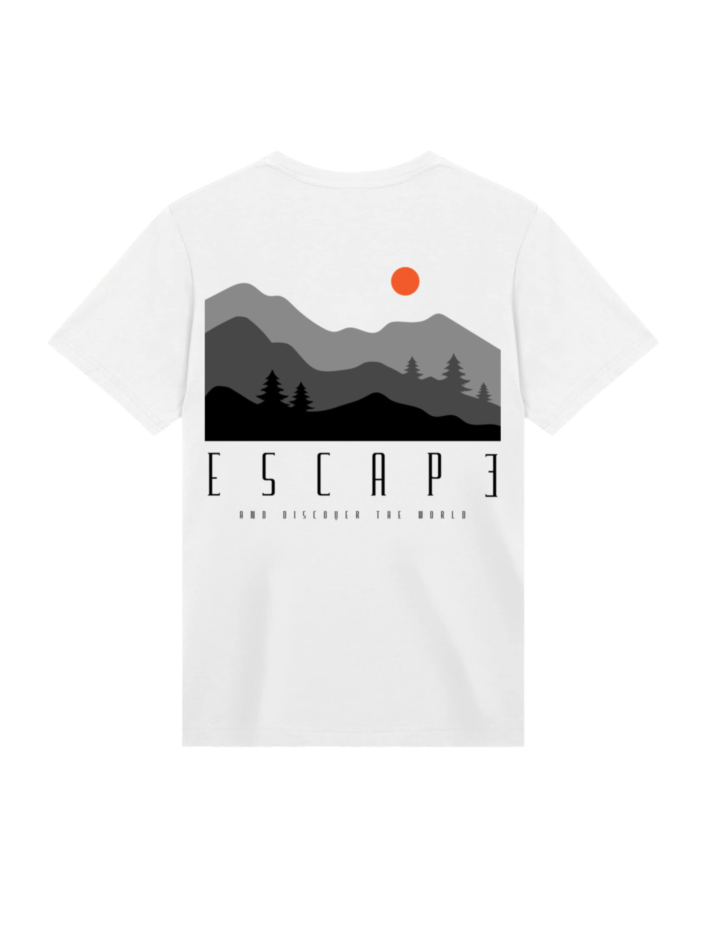 F4NT4STIC Shirt 'Escape Discover the World Forest Landscape' in Weiß