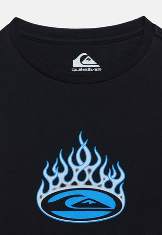 QUIKSILVER Λειτουργικό μπλουζάκι 'FLAMING' σε μαύρο