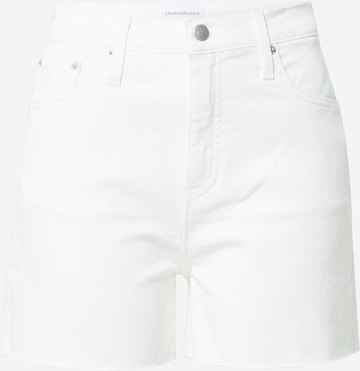 Calvin Klein Jeans Regular Jeans in Wit: voorkant