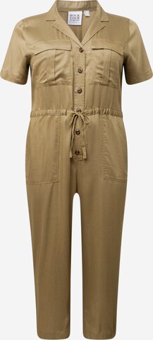 Rock Your Curves by Angelina K. Jumpsuit in Green: front