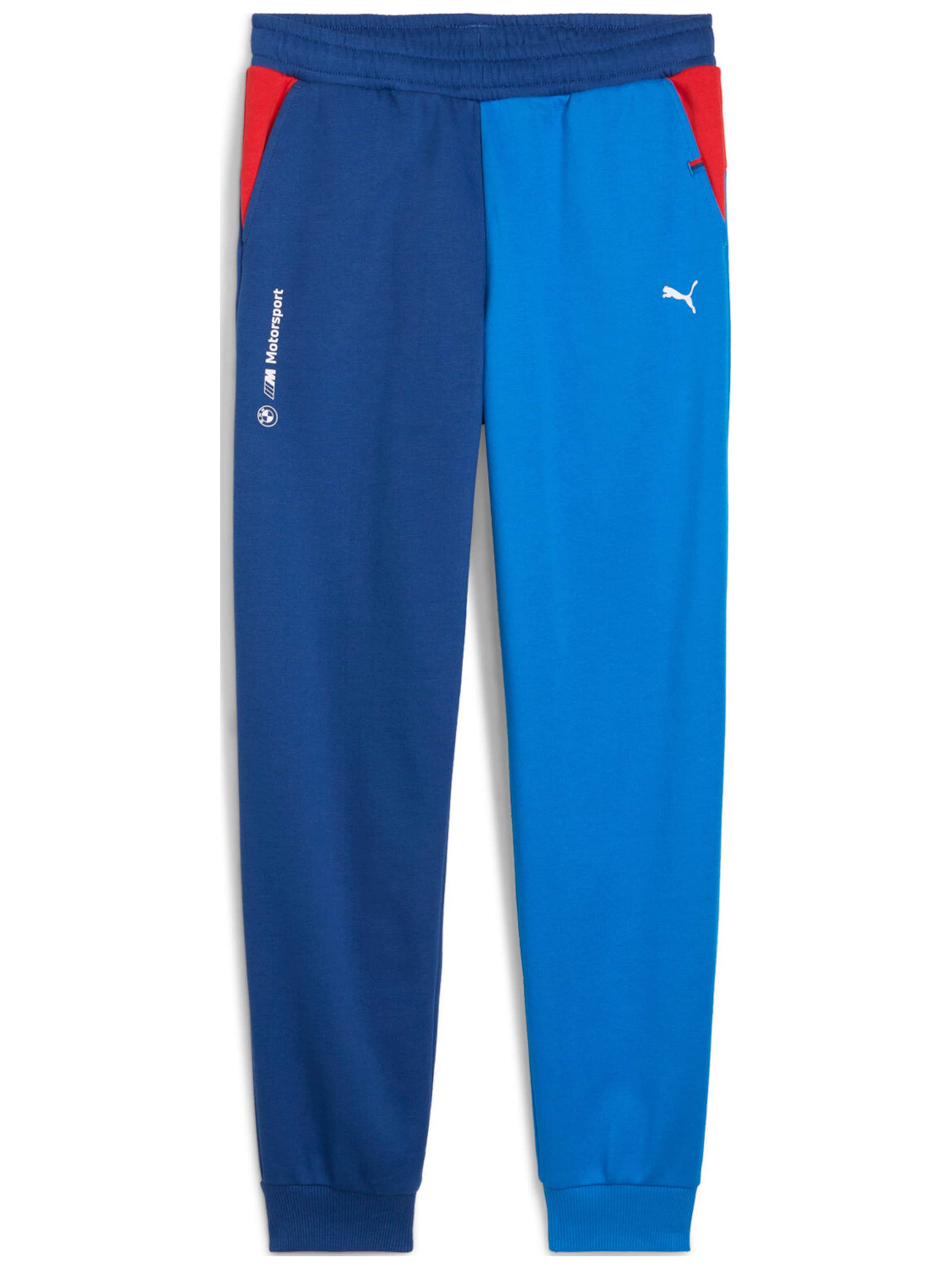 regular Pantaloni sportivi 'Puma Bmw Mms Kids Ess Pants Fl Pro' di PUMA in blu: frontale