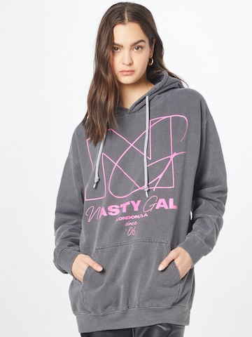 Nasty Gal Sweatshirt in Grey: front