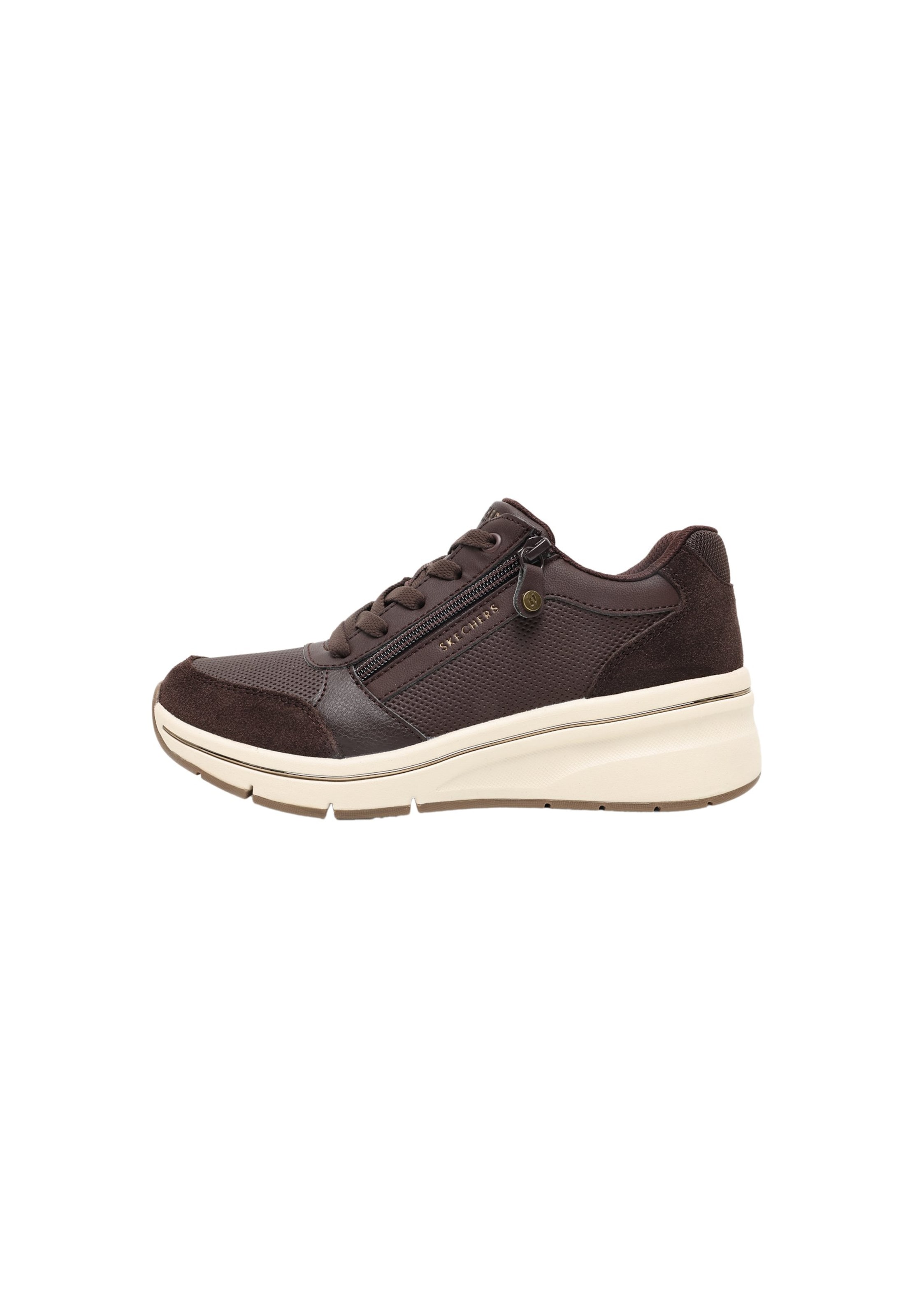 SKECHERS Rövid szárú sportcipők 'BILLION FLEX - LUXE UP' - barna: elől