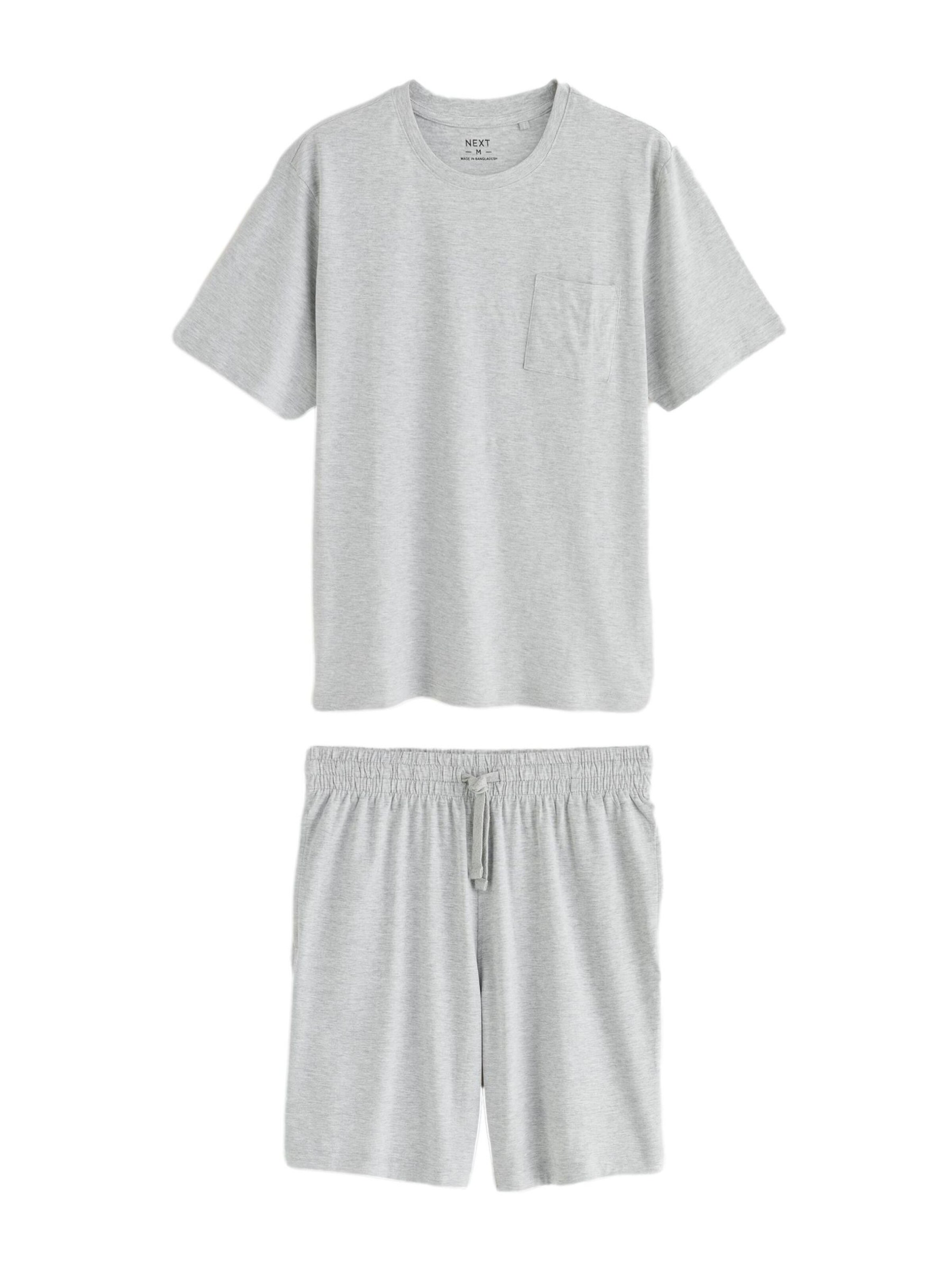 Next - Pijama corto en gris: frente