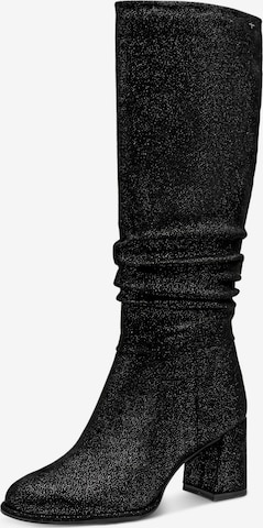 Bottes Tamaris en noir : devant