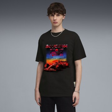 PUMA Functioneel shirt 'Puma x Scuderia Ferrari Tribes' in Zwart: voorkant