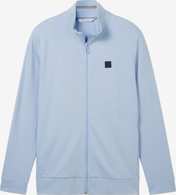 TOM TAILOR Zip-Up Hoodie in Blue: front