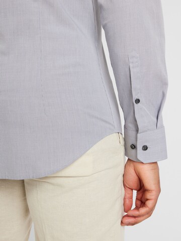 SEIDENSTICKER Slim fit Business Shirt in Grey