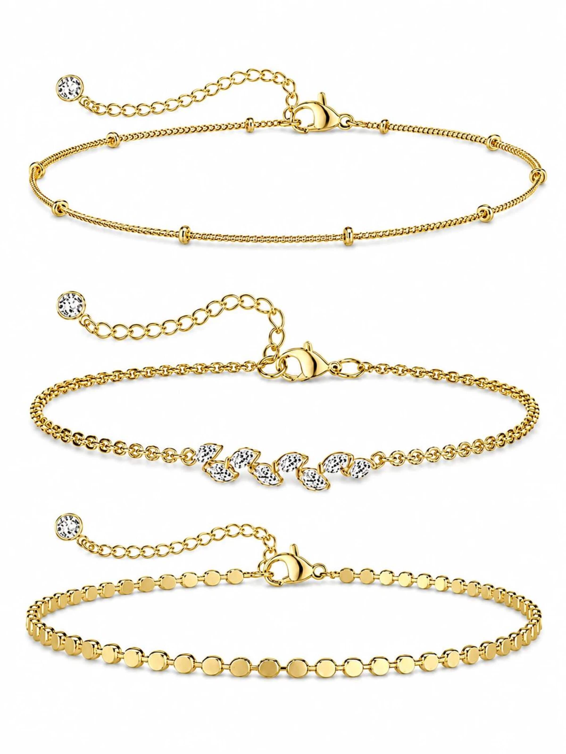 Bijoux de pied 'Santorini' Alster Herz en or : devant