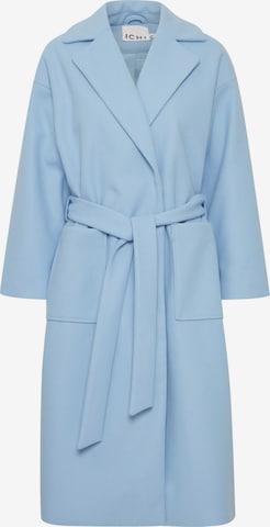 ICHI Between-seasons coat in Blue: front