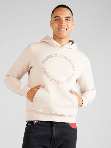 TOMMY HILFIGER Sweatshirt in Beige: Vorderseite