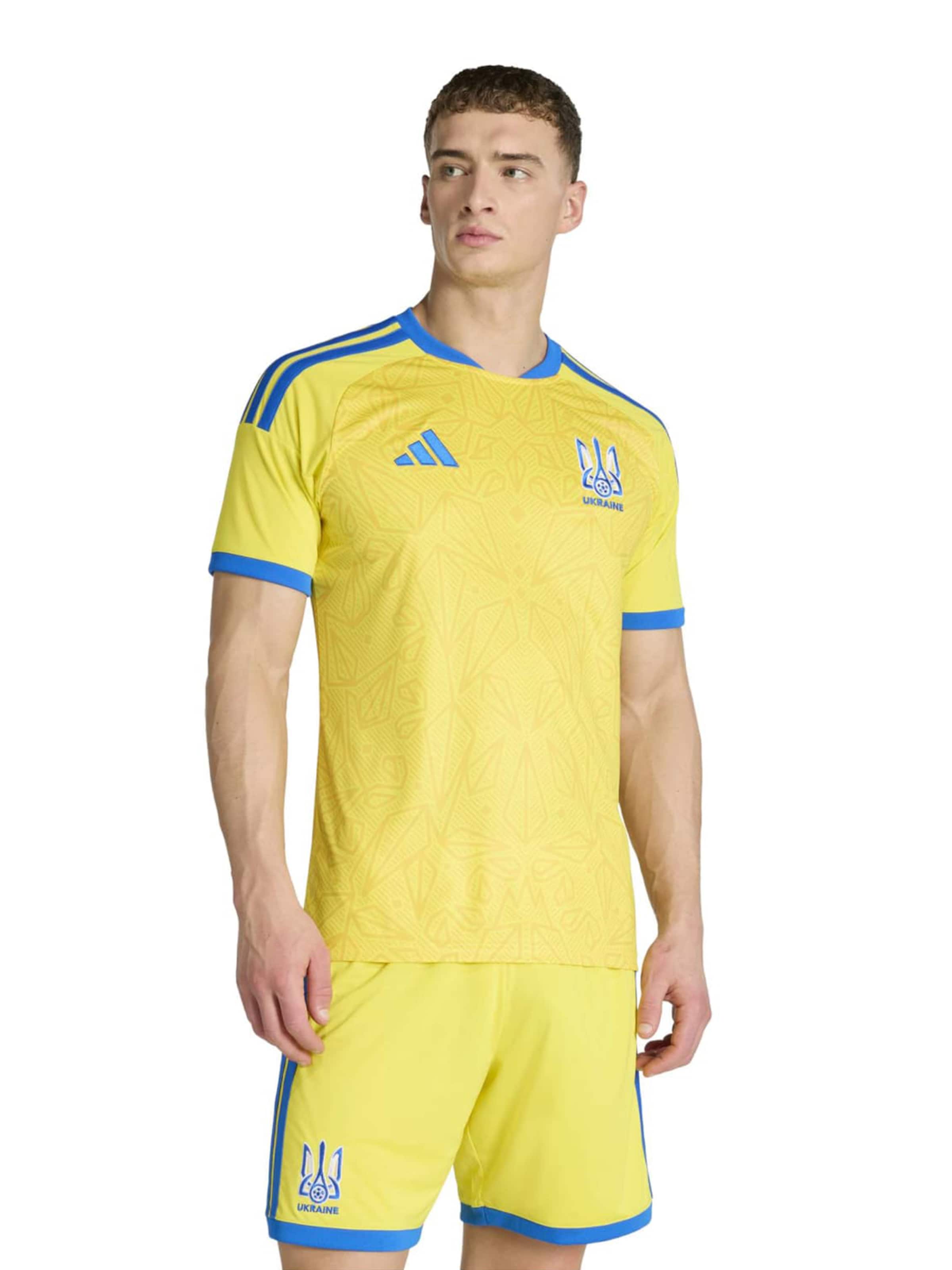 ADIDAS PERFORMANCE Αθλητική φανέλα 'Ukraine 26 Home' σε κίτρινο: μπροστά
