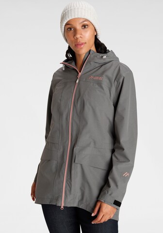 Maier Sports Outdoor Jacket in Grey: front