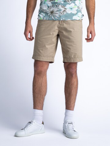 Petrol Industries Regular Chino in Beige: voorkant