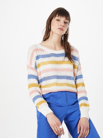 Pull-over Molly BRACKEN en blanc : devant