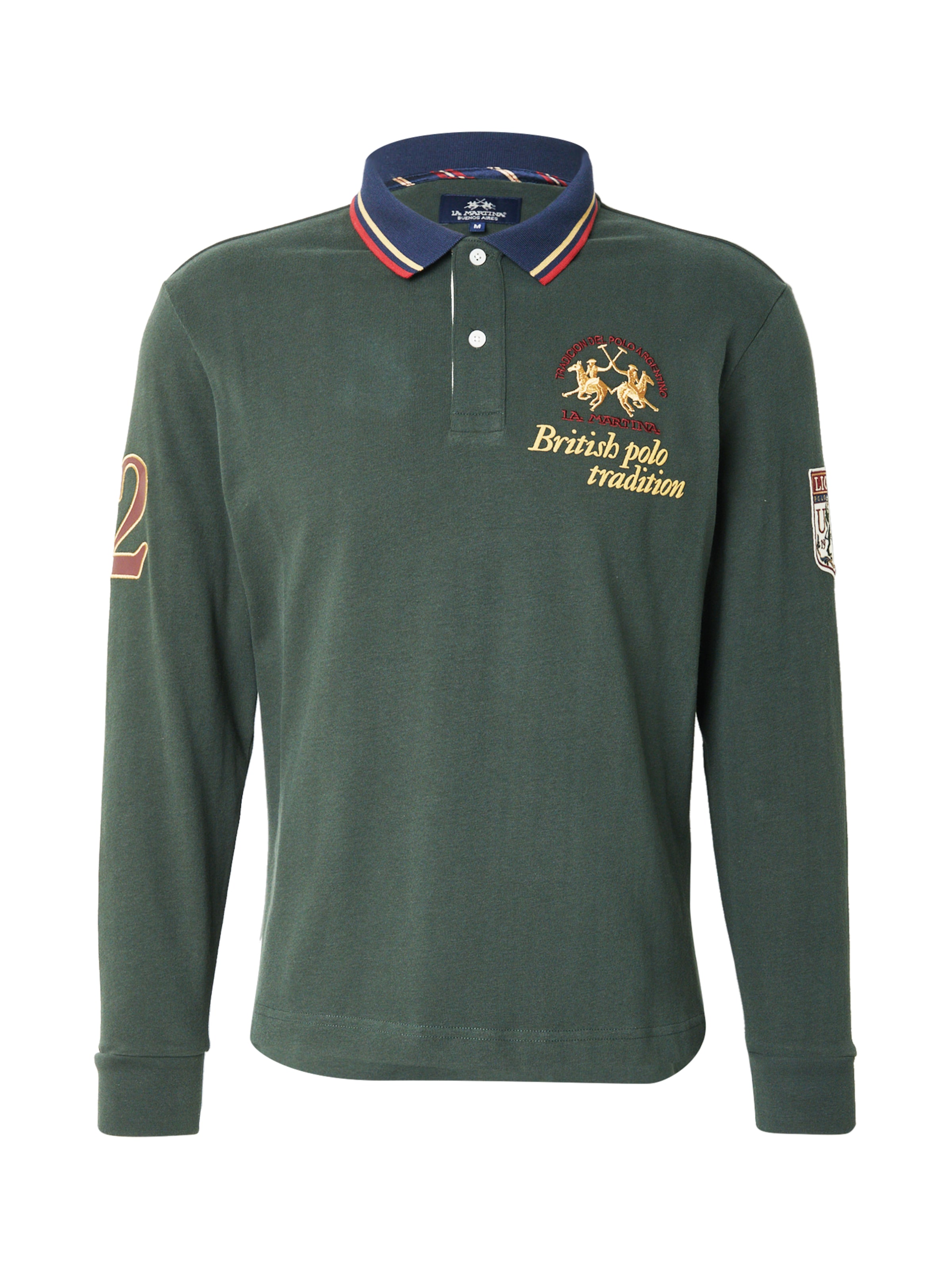 La Martina - Camiseta en verde: frente