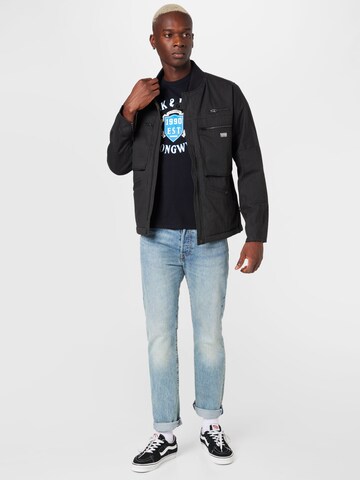 JACK & JONES قميص بلون أسود