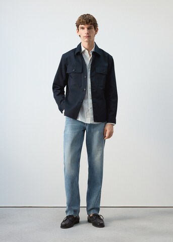 MANGO MAN Comfort Fit Hemd 'Roberto' in Blau
