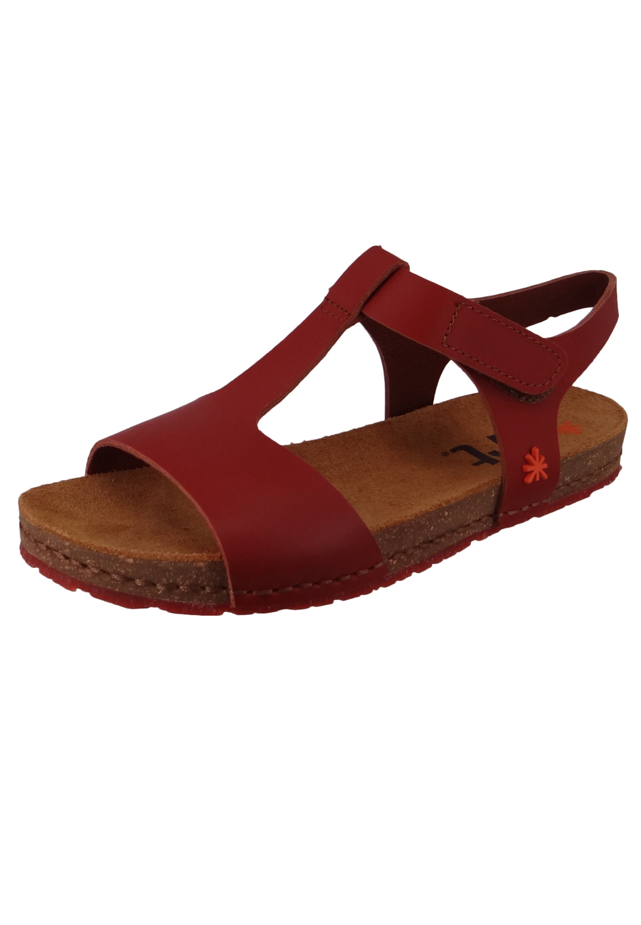 ART - Sandália 'Creta' em vermelho: frente