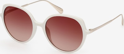 MAX&Co. Lunettes de soleil en marron châtaigne / blanc, Vue avec produit