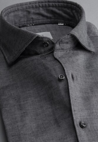 ETERNA Comfort fit Button Up Shirt in Grey