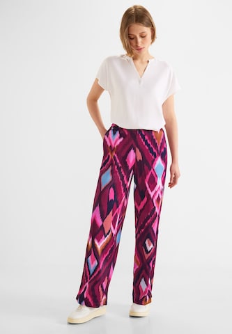 STREET ONE Loosefit Broek in Roze