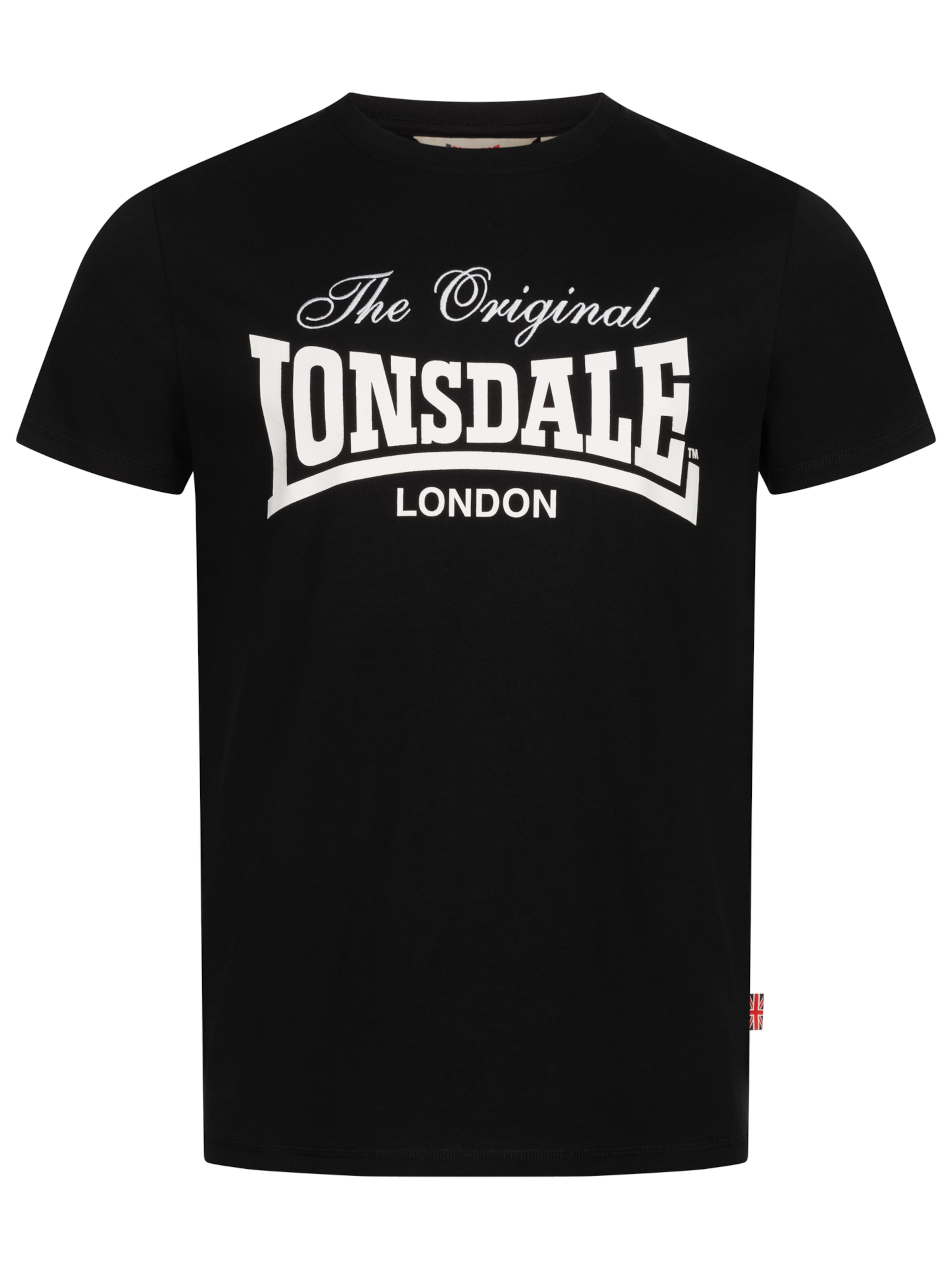 LONSDALE Shirt 'COLSBROOKE' in Schwarz: Vorderseite