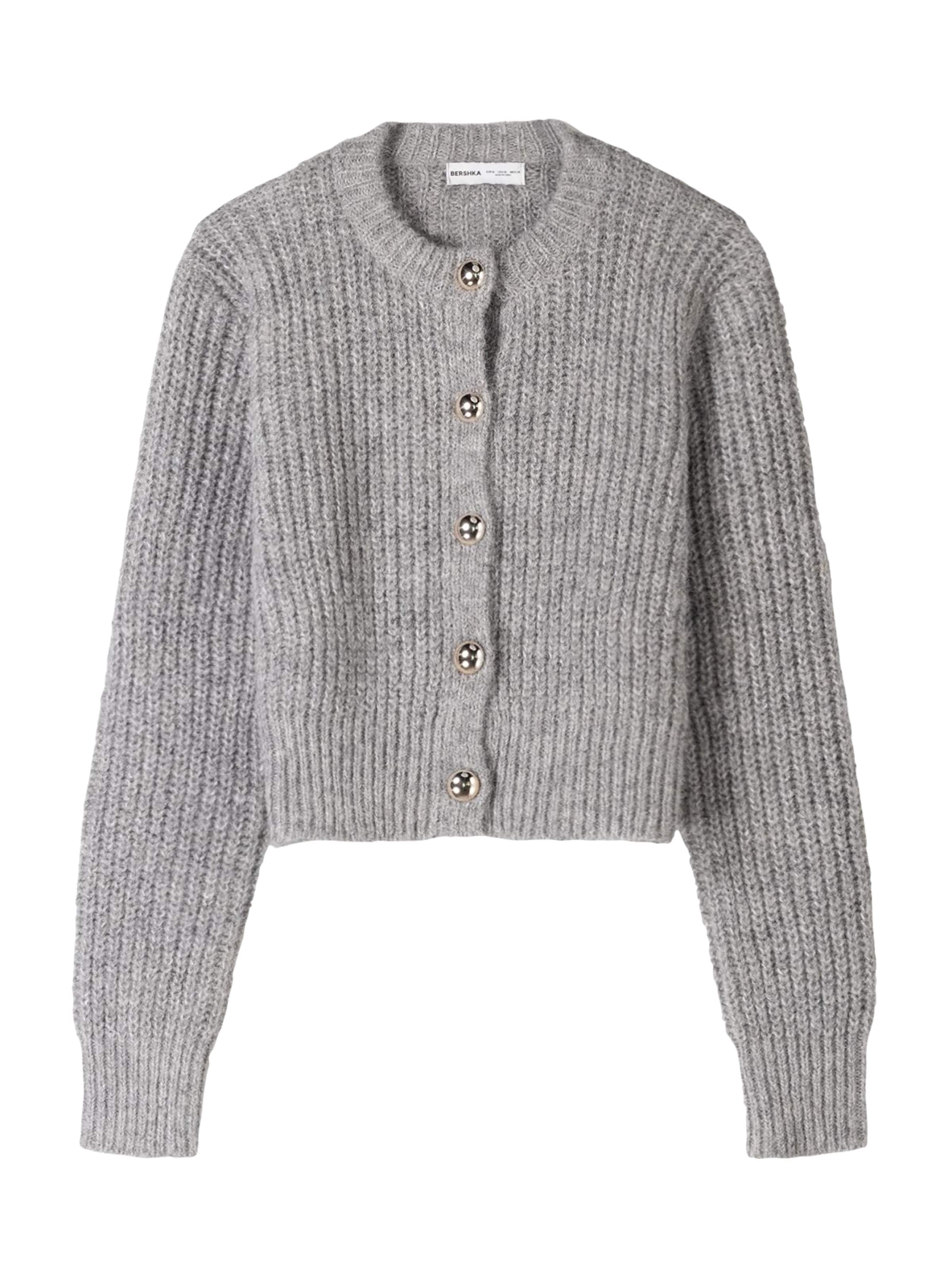 Cardigan Bershka en gris : devant