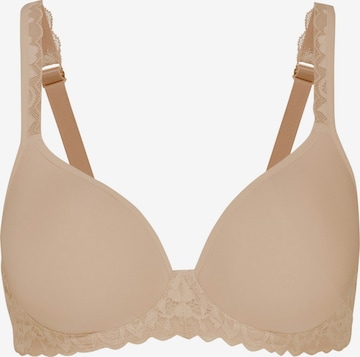 Reggiseno 'Natural Comfort Lace' di CALIDA in rosa: frontale