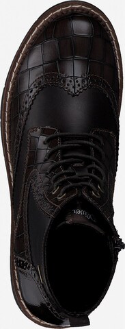 s.Oliver Lace-Up Ankle Boots in Brown