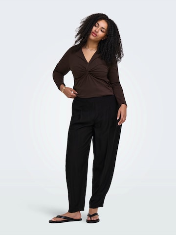 ONLY Carmakoma Barrel Pleat-Front Pants 'CARJoanna' in Black