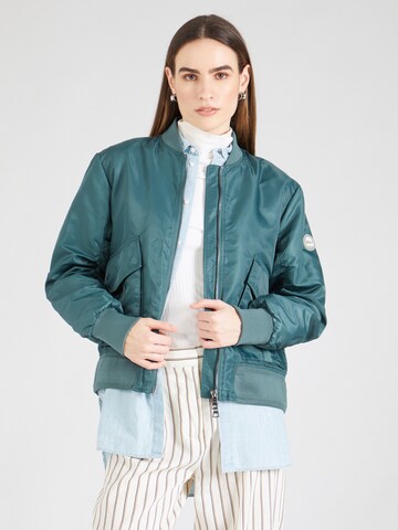 No. 1 Como Between-season jacket 'Novara' in Green: front