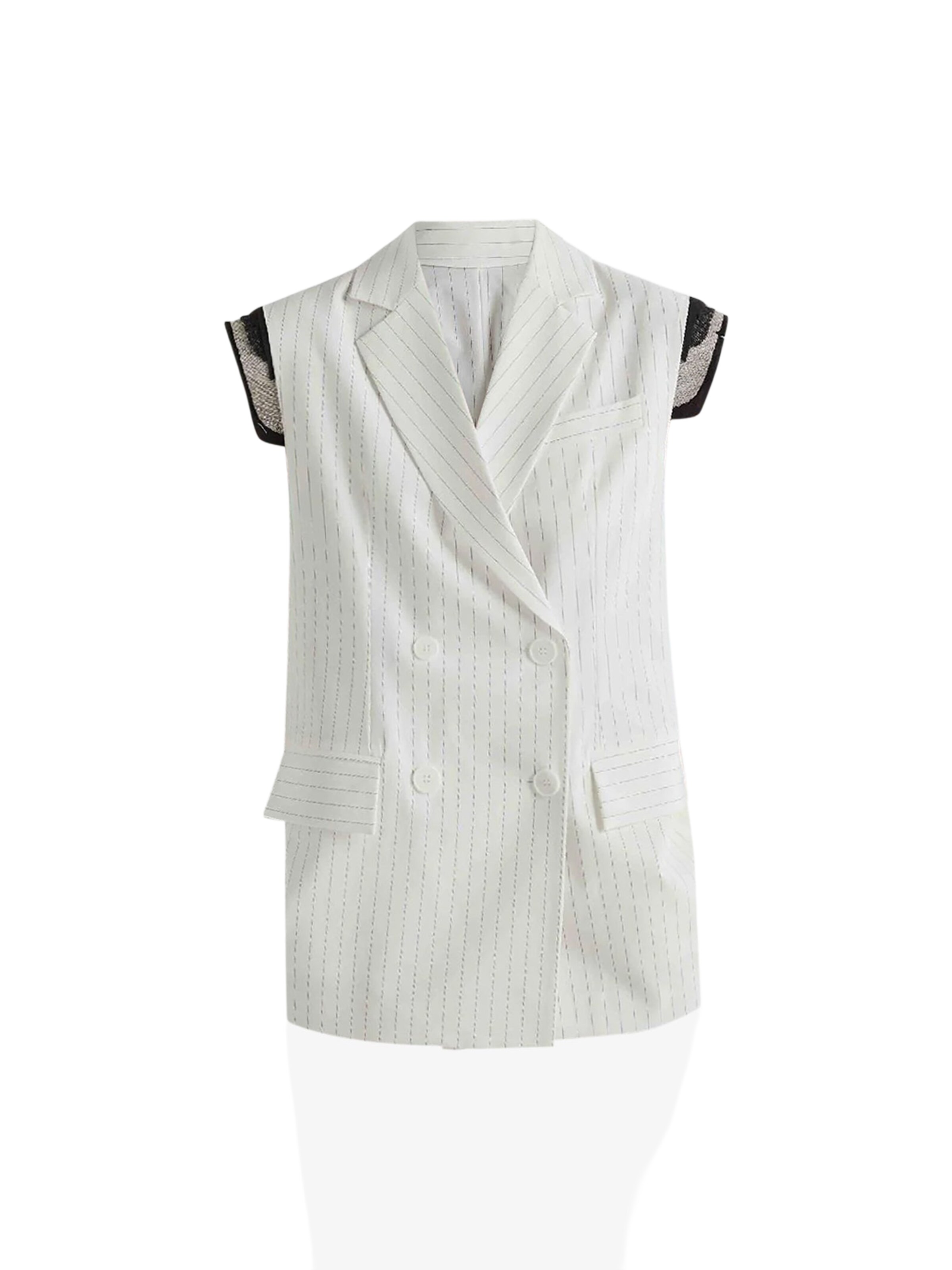 Gilet di Meimeij in bianco: frontale