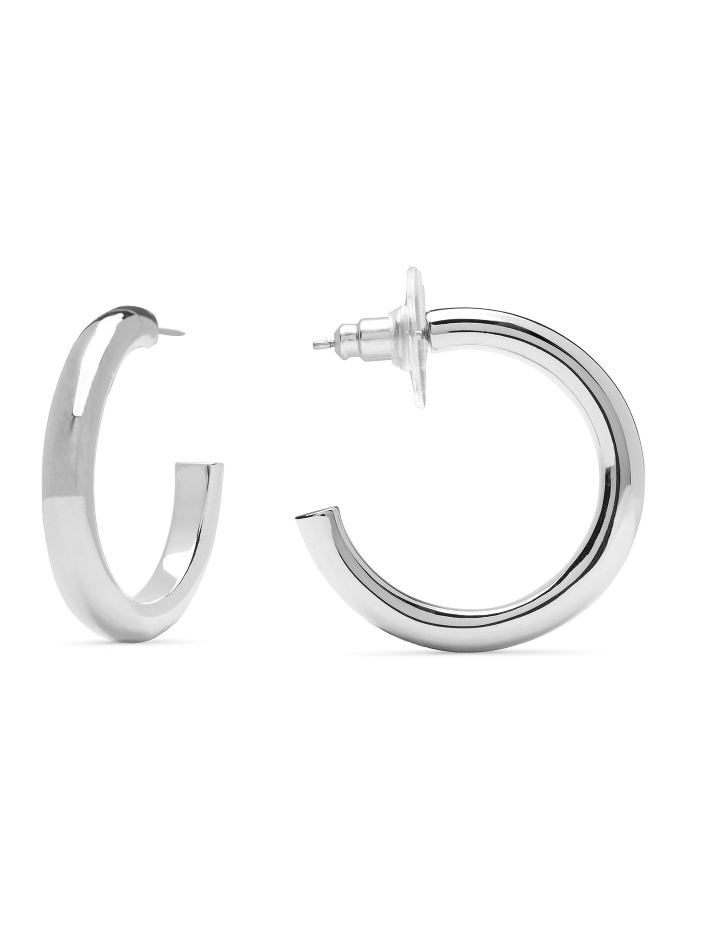 Luxenter Earrings 'Maret' in Silver: front