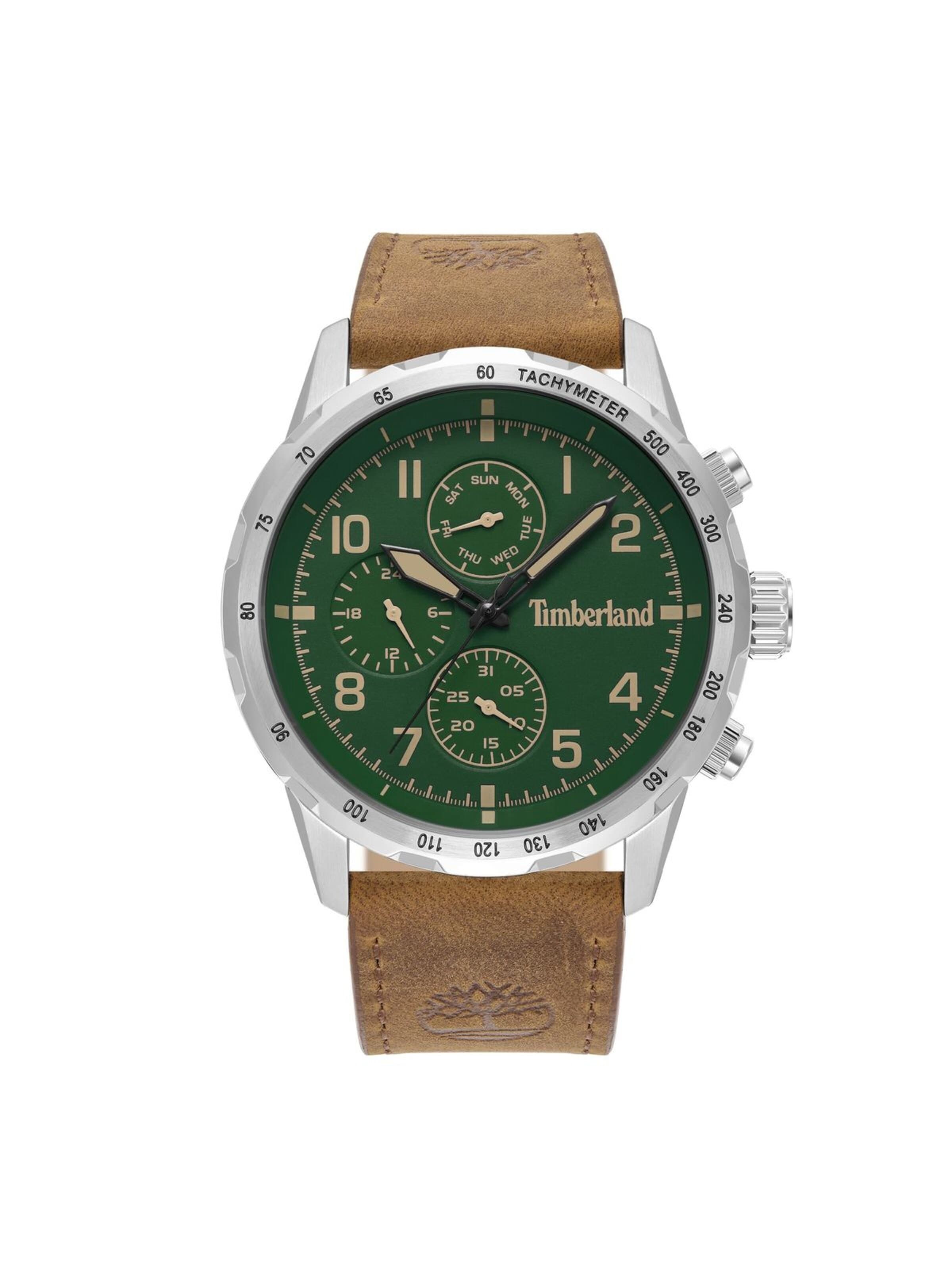 TIMBERLAND Analoog horloge in Groen: voorkant