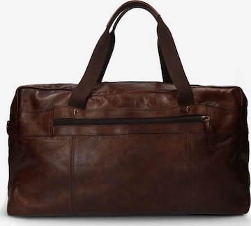 Sac week-end MANFIELD en marron : devant