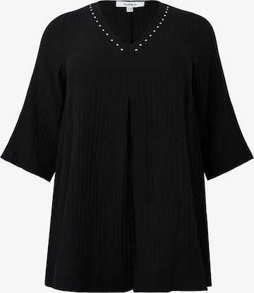 YOEK Tunic in Black: front