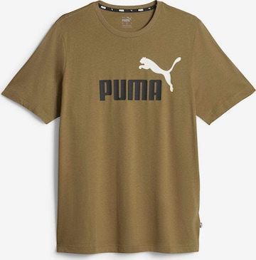 PUMA Performance Shirt 'Essentials' in Brown: front