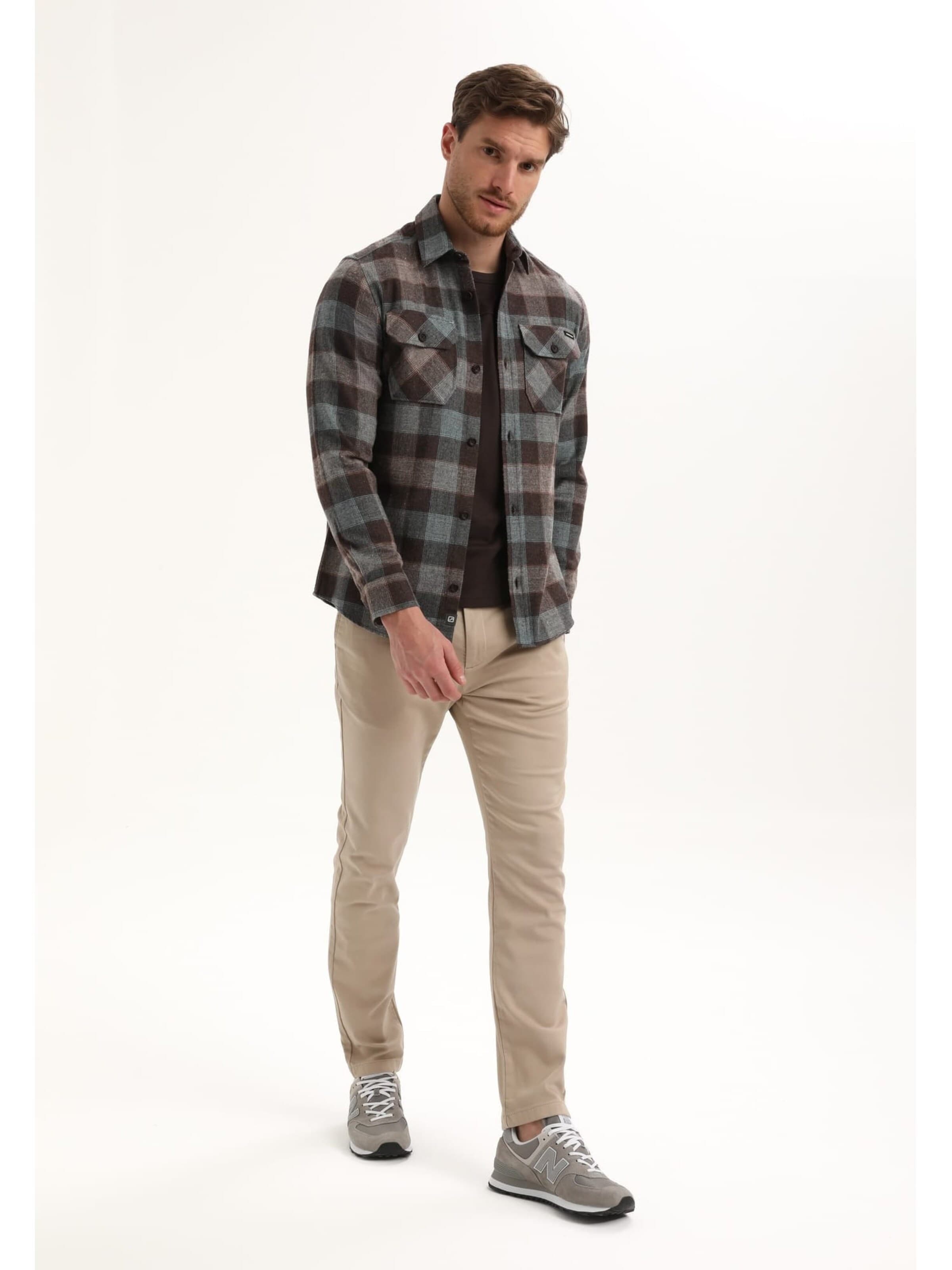 Gabbiano Comfort fit Overhemd in Bruin
