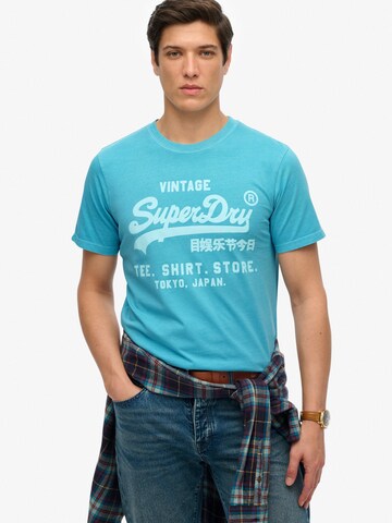 Superdry Shirt in Blauw: voorkant