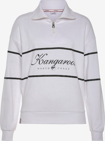 KangaROOS Sweatshirt in White: front