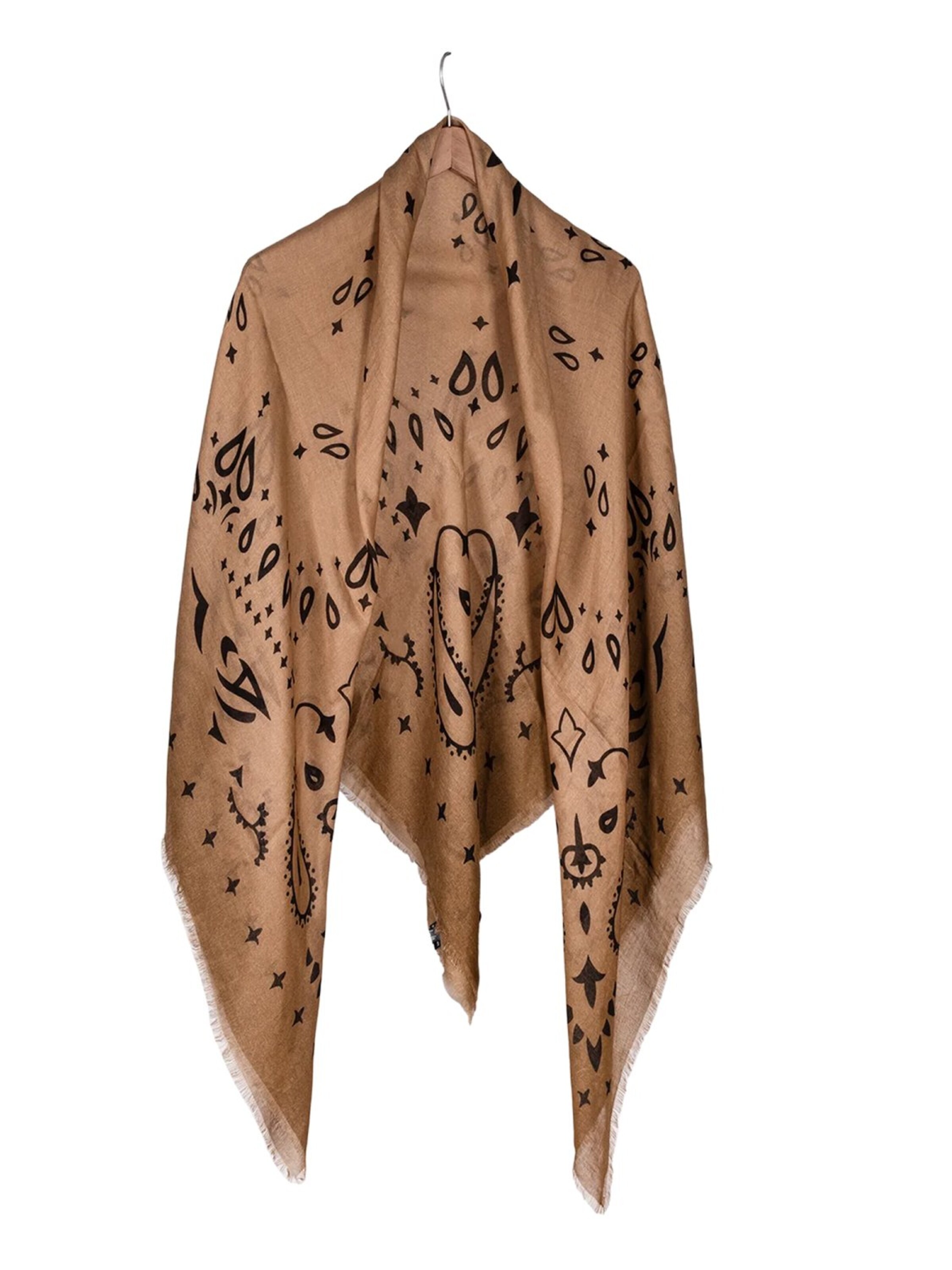 SILK & CASHMERE Scarf in Beige