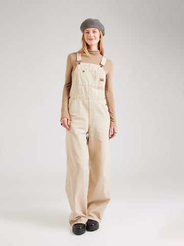 G-STAR Regular Tuinbroek jeans in Beige: voorkant