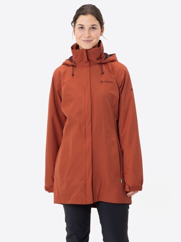 VAUDE Outdoorjas 'W Escape PR' in Bruin: voorkant