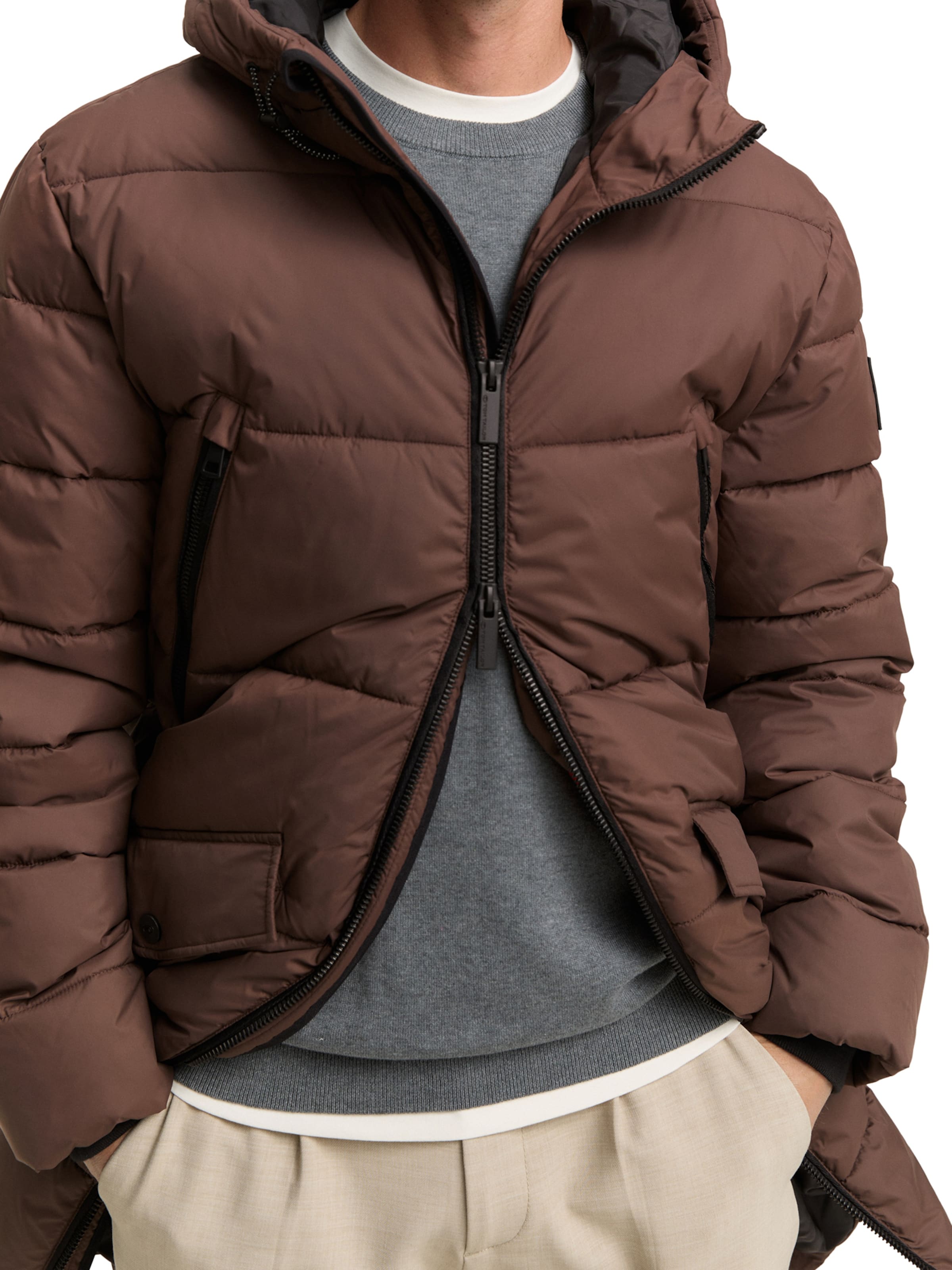 TOM TAILOR Mantel in Braun