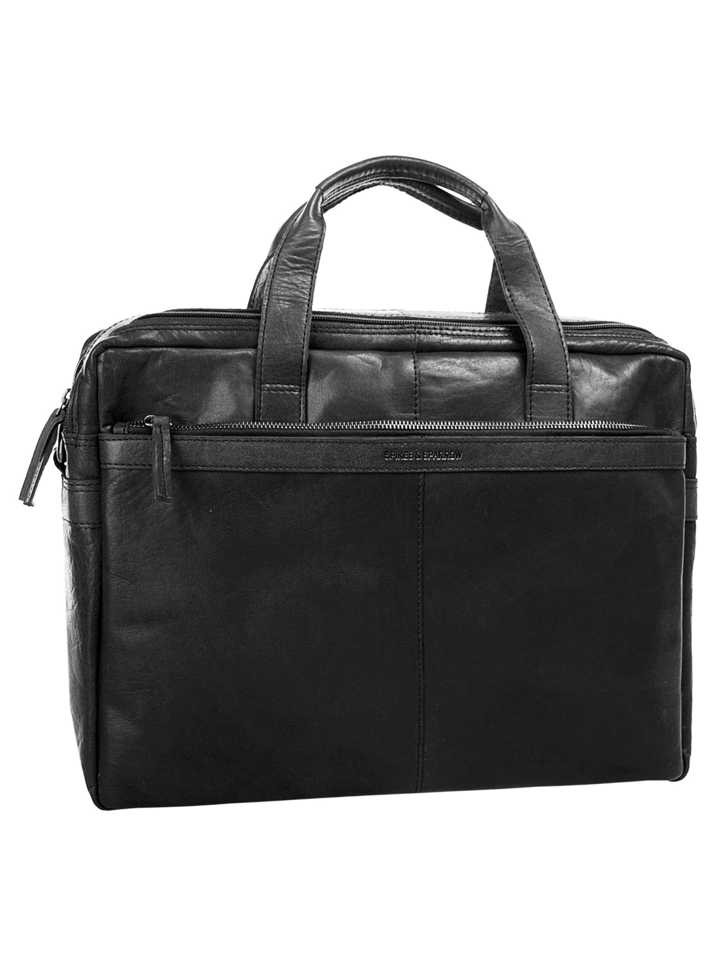 Spikes & Sparrow Briefcase in Black
