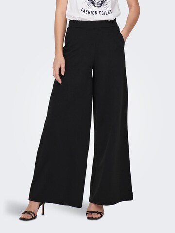 JDY Wide leg Trousers in Black: front