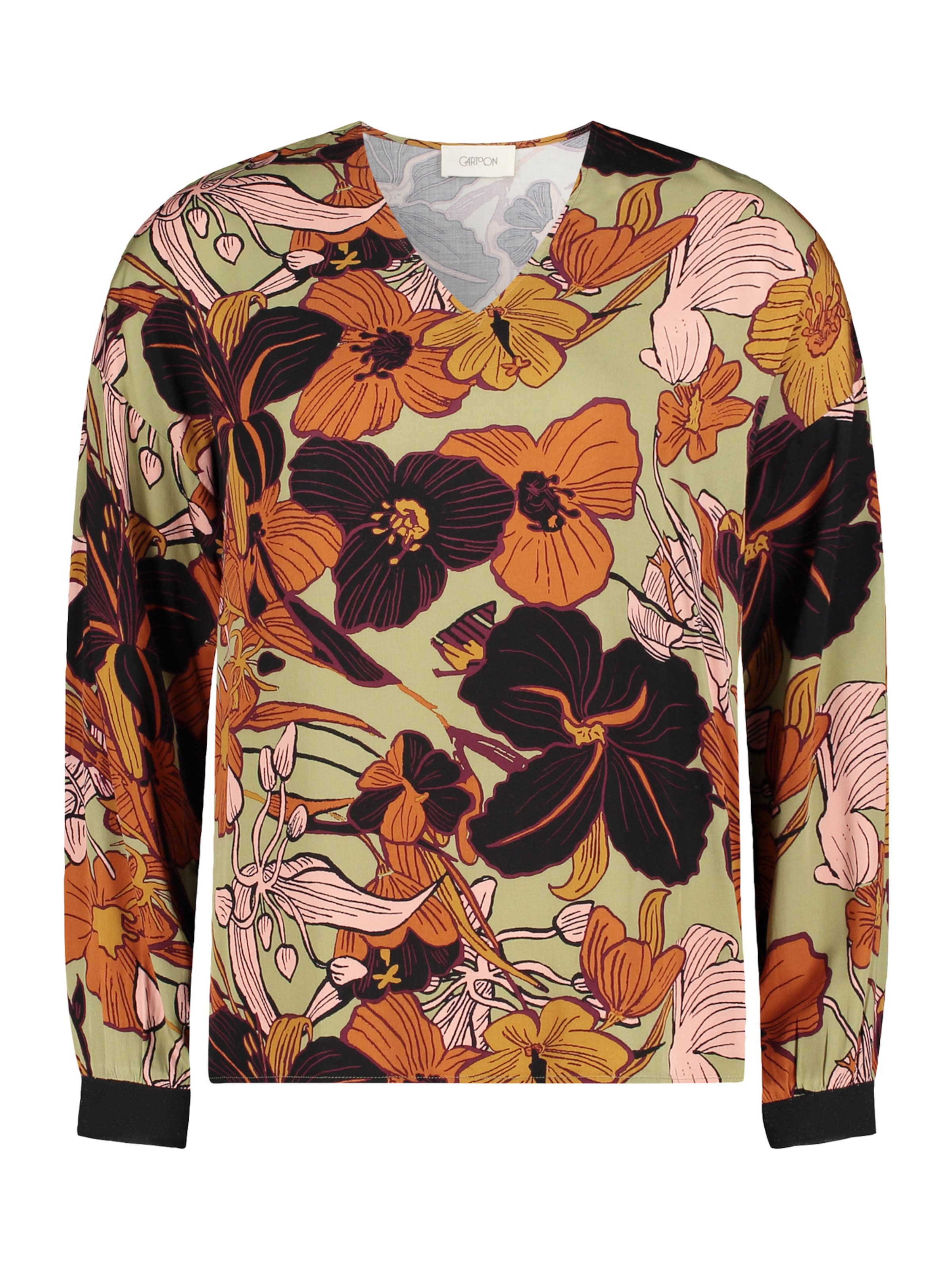 Camicia da donna di Cartoon in colori misti: frontale