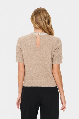 SAINT TROPEZ Pullover 'Makenna' in Beige