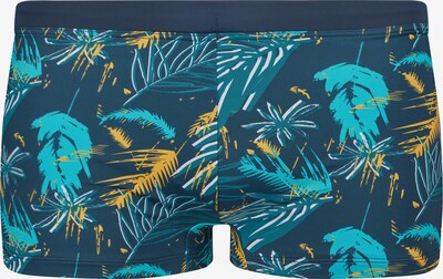 Skiny Boxershorts 'Summer Island' in de kleur Blauw / Nachtblauw / Geel, Productweergave